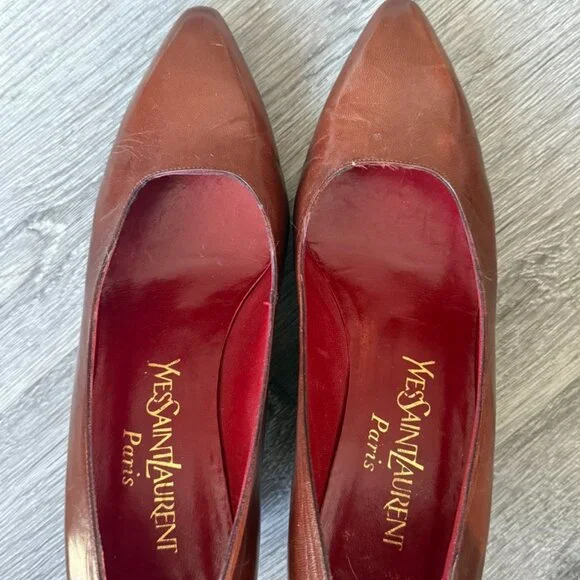YVES SAINT LAURENT YSL Vintage Classic Pump Women's Heel Dress Shoes, 7.5 - Picture 2 of 8